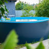 Каркасный бассейн морозоустойчивый Larimar 4.57 х 1.25м (врезной скиммер + форсунка) цвет Платина/45702L