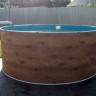 Каркасный бассейн морозоустойчивый Лагуна (Гигабасс) 4.5 х 1.5м (полная комплектация) цвет Платина ТМ598/450150F