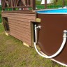 Каркасный бассейн морозоустойчивый Лагуна (Гигабасс) 5 х 1.5м (полная комплектация) цвет Платина. ТМ599/500150F