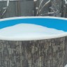 Каркасный бассейн морозоустойчивый Лагуна 3.5 х 1.25м (врезной скиммер + форсунка) Темное Дерево/35014