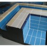 Плитка керамическая противоскользящая Aquaviva темно-голубая, 244х119х9 мм/27789