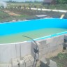 Каркасный бассейн морозоустойчивый Лагуна стальной (Гигабасс) 9 х 4.5 х 1.5м овальный (вкапываемый) цвет Платина/ТМ878/900450