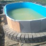 Каркасный бассейн морозоустойчивый Лагуна стальной (Гигабасс) 10 х 3 х 1.5м овальный (вкапываемый) цвет Платина/ТМ879/100300