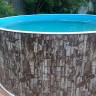 Каркасный бассейн морозоустойчивый Лагуна 4 х 1.25м (врезной скиммер + форсунка) Шоколад/40011