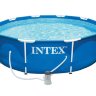 Бассейн каркасный 366х76см, Metal Frame Pool intex 28212, фильтр насос 2006 л/ч Intex/28212
